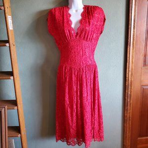 Red Lace Dress